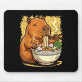 Capybara Eating Ramen Noodles  Muismat (Voorkant)