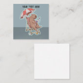 Capybara Eating Yogurt Notitiekaartje (Voorkant / Achterkant)