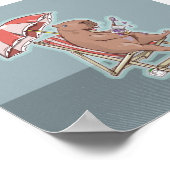 Capybara Eating Yogurt Poster (Hoek)