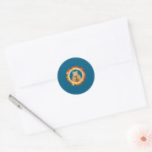 Capybara Eclipse Meme Solar Dier Ronde Sticker (Envelop)