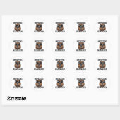 Capybara Eindbaas Kunststicker Ronde Sticker (Vel)