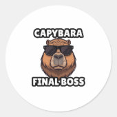 Capybara Eindbaas Sticker (Voorkant)