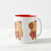 Capybara en Cadeau Mok | Schattigee Gift Mok voor (Voorkant rechts)