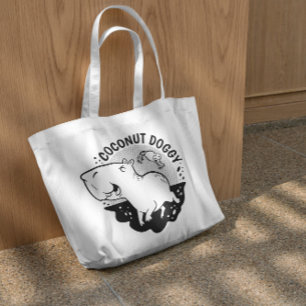 Capybara en Frog Cartoon Tote Bag