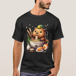 Capybara en schildpad delen rugzak en Ramen Kaw T-shirt