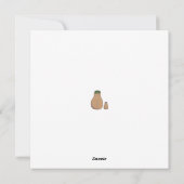Capybara en Son Personalized Vaderdag Kaart (Achterkant)