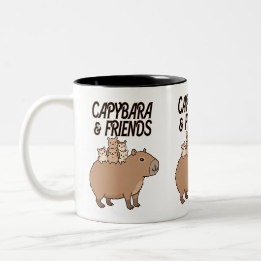 Capybara en vrienden Mok | Leuke dierlijke koffie (Links)