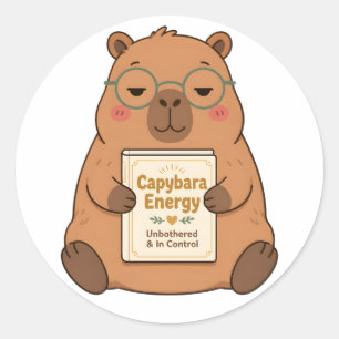 Capybara Energie Onverstoorbaar Bril Sticker