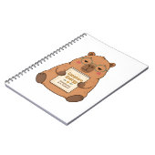 Capybara Energie Onverstoorbare Bril Notitieboek (Linkerzijde)