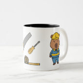 Capybara Engineer Mok | Grappige ingenieurskoffie (Voorkant rechts)