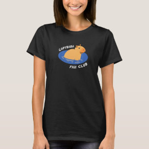Capybara Fan Club Gezegde Leuk Zwemdier Rode T-shirt