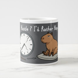 Capybara Fatigué Humour I'd Rather Nap et Horloge  Grote Koffiekop