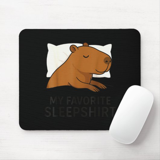 Capybara Favorite Sleepshirt Sleeng Pajamas Boys G Muismat (Met muis)