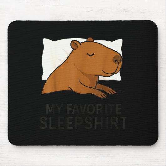 Capybara Favorite Sleepshirt Sleeng Pajamas Boys G Muismat (Voorkant)