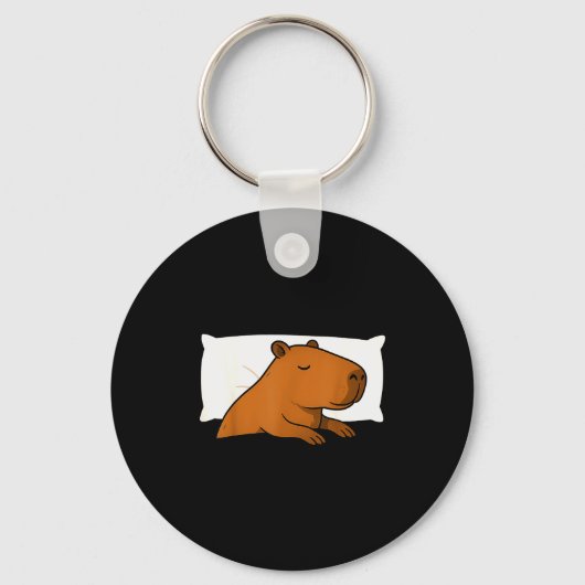 Capybara Favorite Sleepshirt Sleeng Pajamas Boys G Sleutelhanger (Voorkant)
