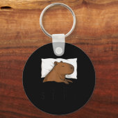 Capybara Favorite Sleepshirt Sleeng Pajamas Boys G Sleutelhanger (Voorkant)