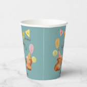 Capybara Feestplezier Papieren Bekers (Rechts)