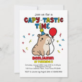 Capybara-feestuitnodiging Kaart (Voorkant)