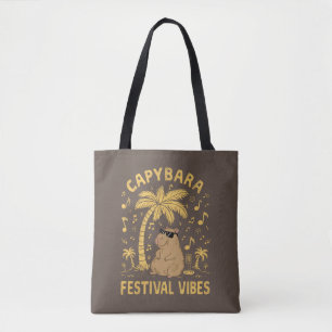 Capybara Festival vibes Tote Bag