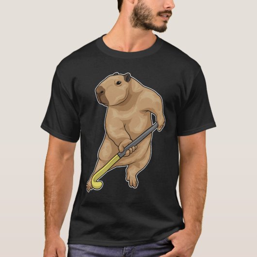 Capybara Field hockey stick T-shirt (Voorkant)