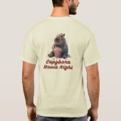 Capybara Film Nacht T-shirt - Chill Vibes alleen (Achterkant)