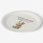 Capybara First Birthday Papieren Bordje (Gekanteld)