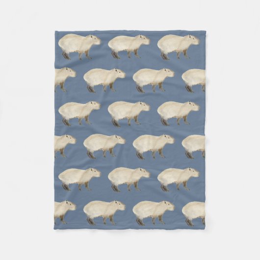 Capybara Fleece Blanket (Voorkant)