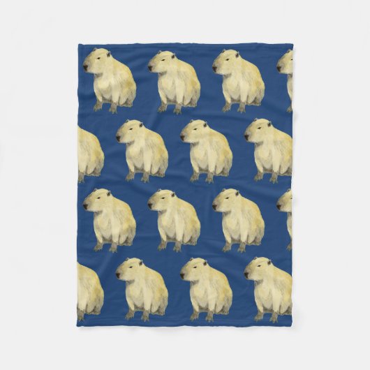 Capybara Fleece Blanket (Voorkant)