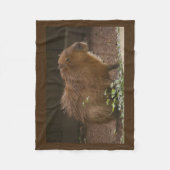 Capybara Fleece Deken (Voorkant)