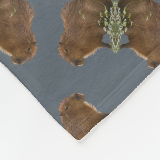Capybara Fleece Deken (Hoek)