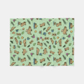 Capybara Fleece Deken (Voorkant (Horizontaal))