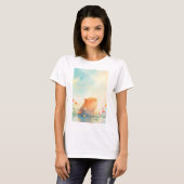 Capybara Flower Pond Retreat T-shirt (Voorkant volledig)
