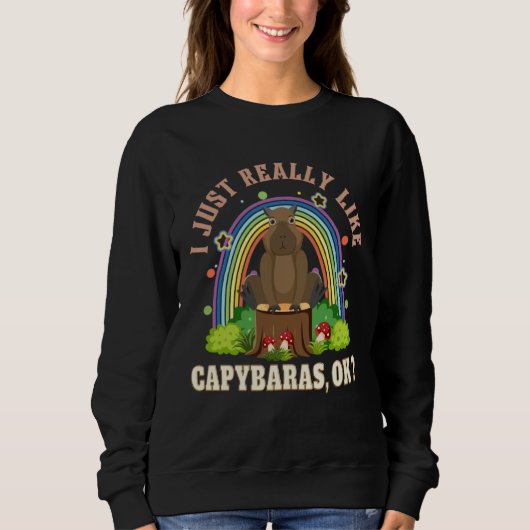 Capybara For Men Women Kids Rodent Capybara Trui (Voorkant)