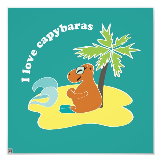 Capybara Foto Afdruk (Voorkant)