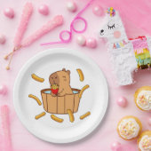 Capybara Fries Papier Bord | Grappig fastfoodfeest (Feest)