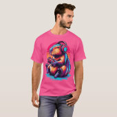 Capybara Funny Capybara Knaagdier Video Spelletjes T-shirt (Voorkant volledig)