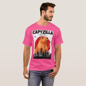 Capybara Funny Capybara Rodent Capyzilla Funny T-shirt (Voorkant volledig)