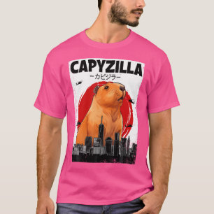 Capybara Funny Capybara Rodent Capyzilla Funny T-shirt