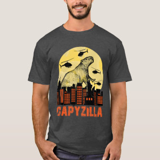 Capybara Funny Capybara Rodent Capyzilla Funny T-shirt