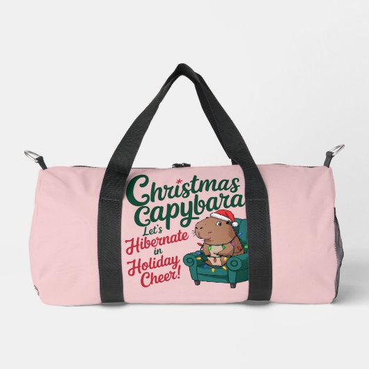 Capybara Funny Christmas Bag Plunjezak (Voorkant)