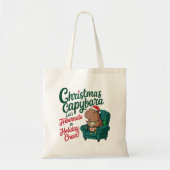 Capybara Funny Christmas Bag Tote Bag (Voorkant)