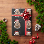 Capybara Funny Christmas Cadeaupapier<br><div class="desc">Capybara Kerstmis</div>