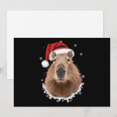 Capybara Funny Christmas Feestdagenkaart (Voorkant / Achterkant)