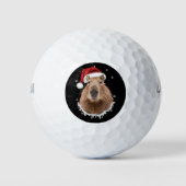 Capybara Funny Christmas Golfballen (Voorkant)