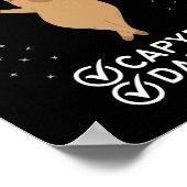 Capybara Funny Dance Lover Capybara Graphic Dancin Poster (Hoek)