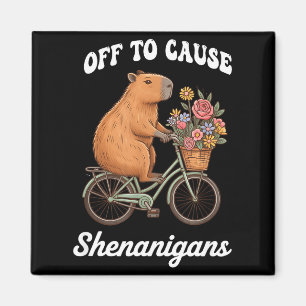 Capybara gaat op pad om kattenkwaad uit te halen S Magneet