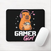 Capybara Gamer Girl Gaming Muismat (Met muis)