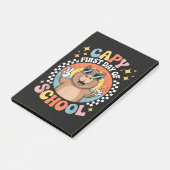 Capybara Gelukkige Eerste Dag Terug Naar School Post-it® Notes (Schuin)