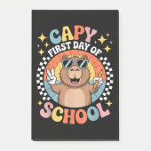 Capybara Gelukkige Eerste Dag Terug Naar School Post-it® Notes (Voorkant)