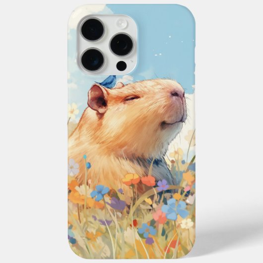 Capybara gelukzalig geluk Case-Mate iPhone case (Achterkant)